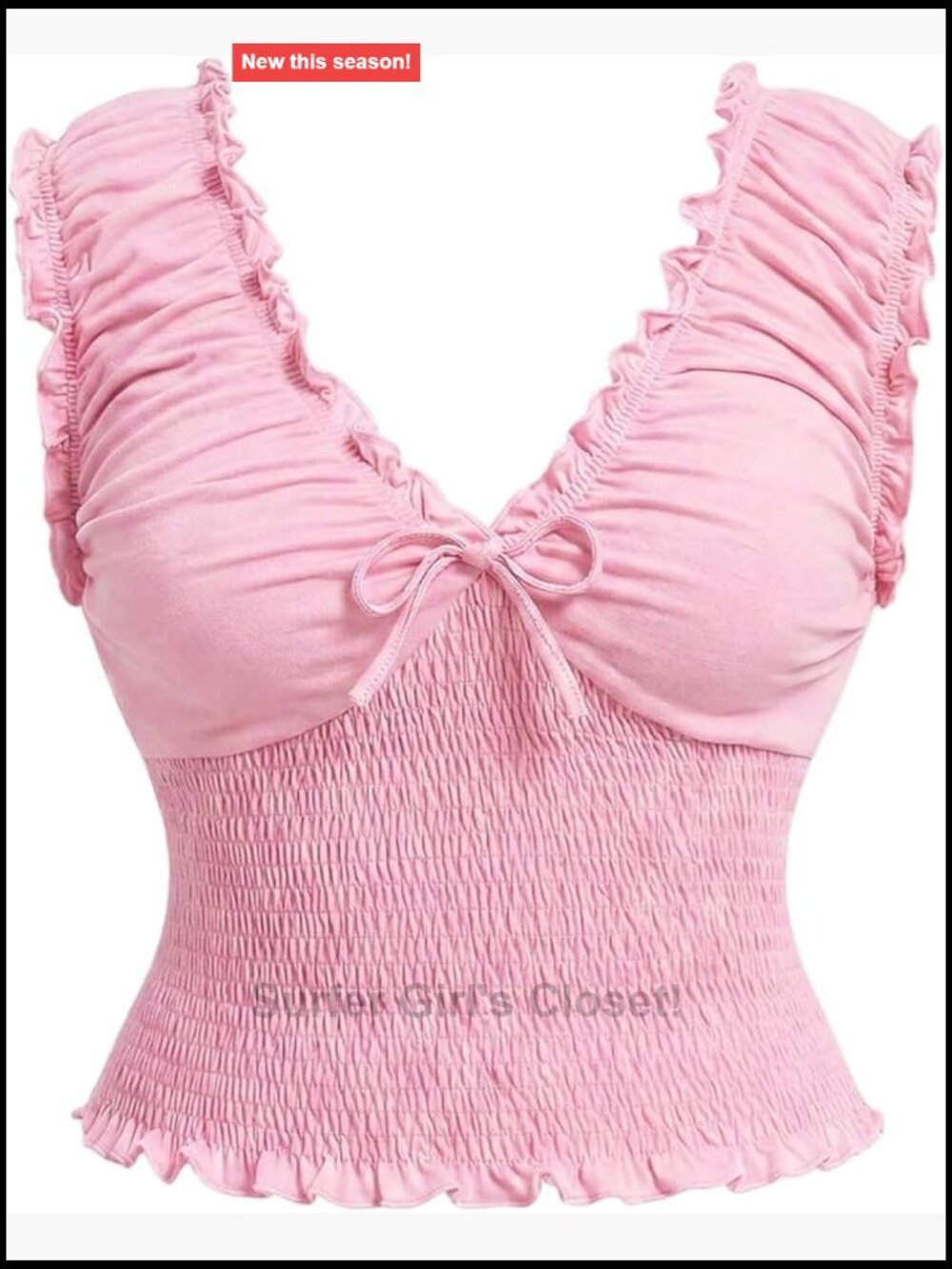 Verdusa Women's Plus Size Cropped Tank Top Ruched Babydoll Y2K Summer